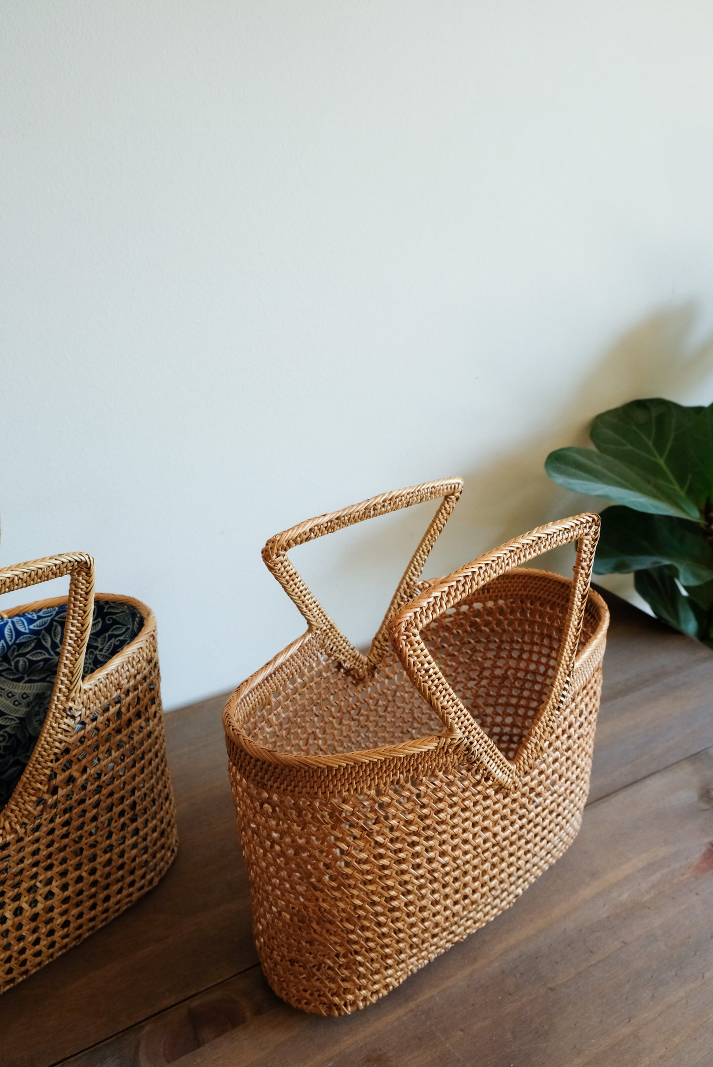 Rhoda Top Handle Rattan Bag