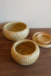 LA LUNE Nested Bamboo Basket Set with lids