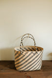 LAYLA soft rattan tote with woven straps