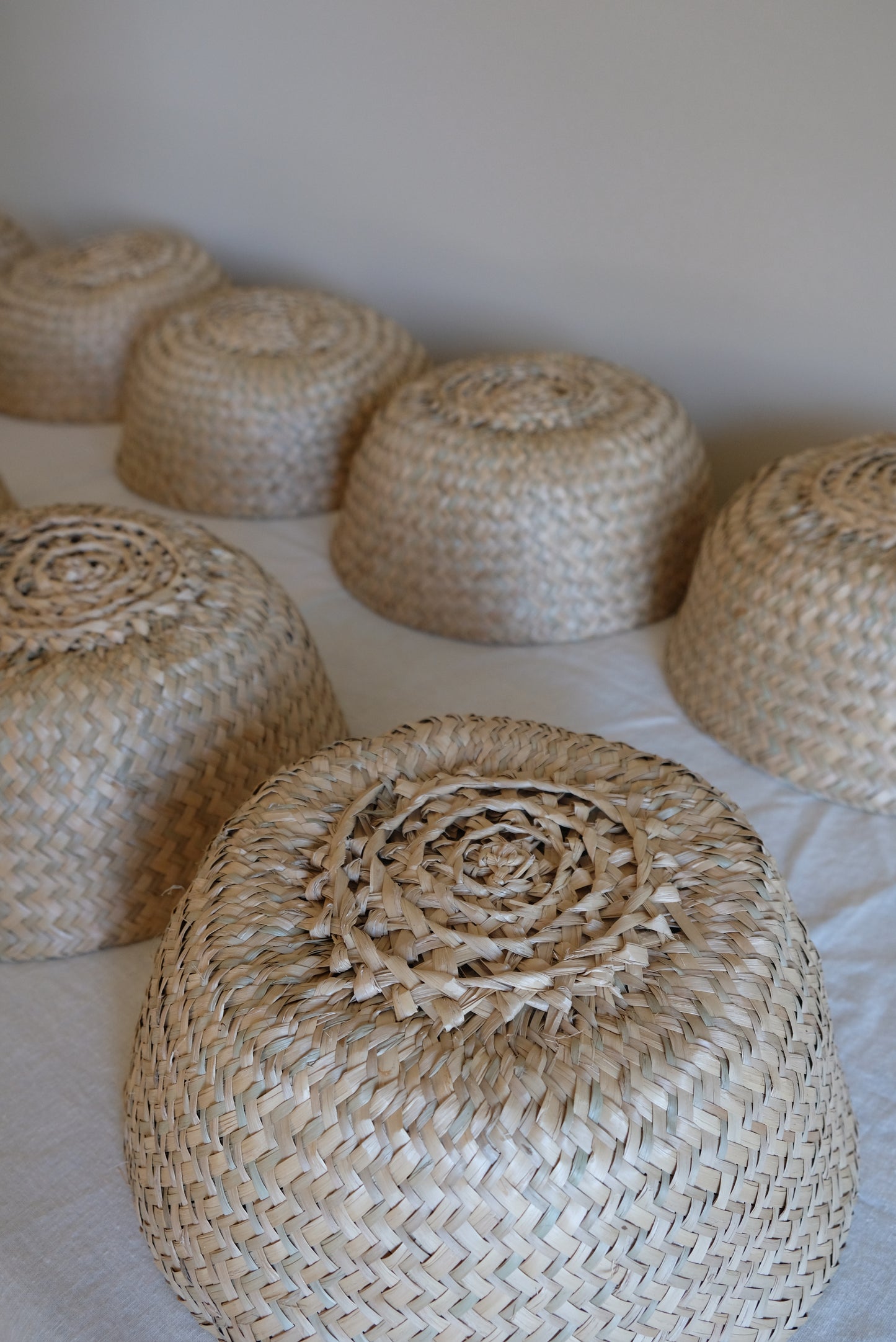 Natural Color Foldable Seagrass Basket