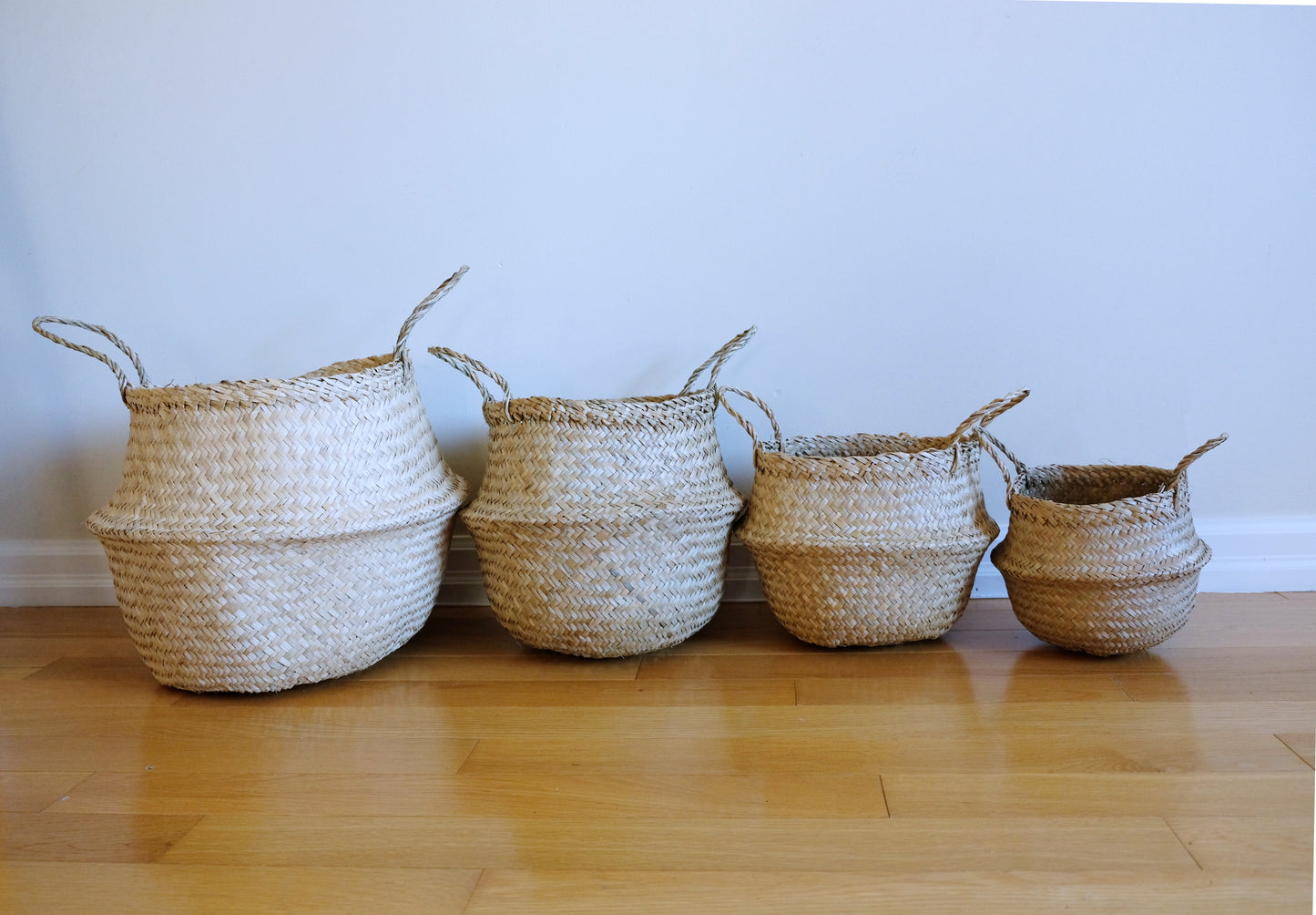 Natural Color Foldable Seagrass Basket