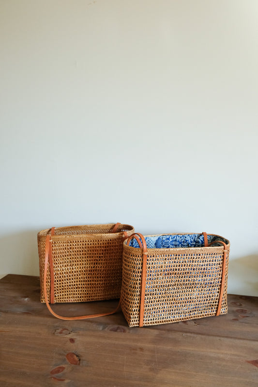 Large Rattan Beach Bag