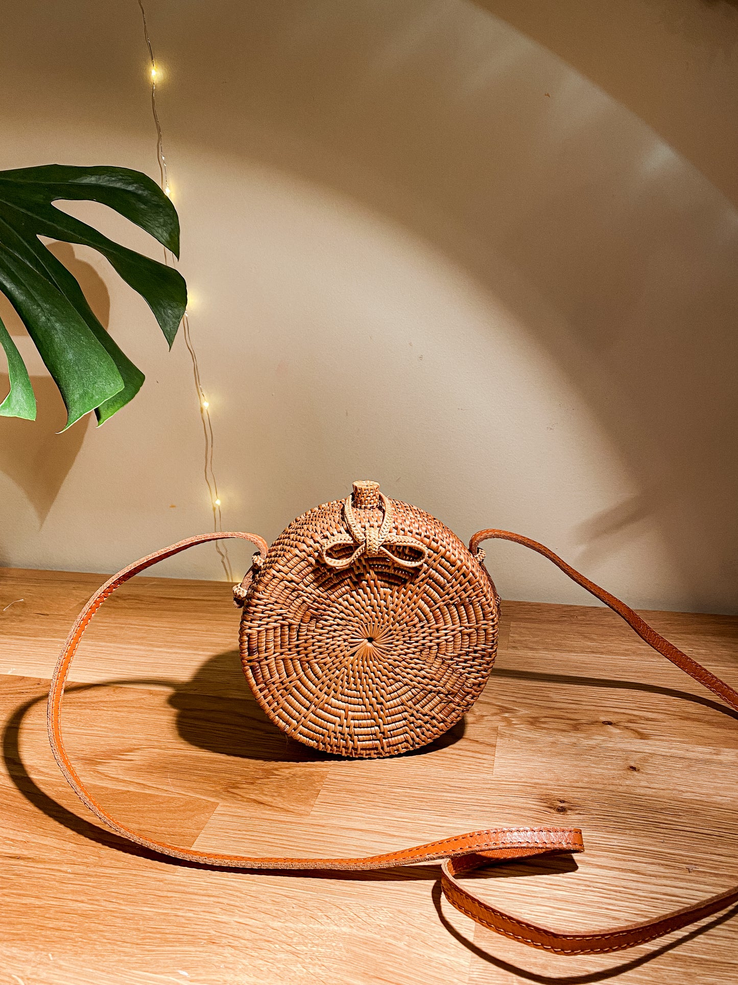 Teagan (small) Round Rattan Bag