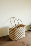 LAYLA soft rattan tote with woven straps