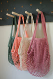 Handdyed net bag in solid colour