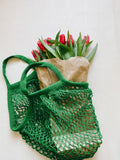 Forest Green Short Net Market Bag
