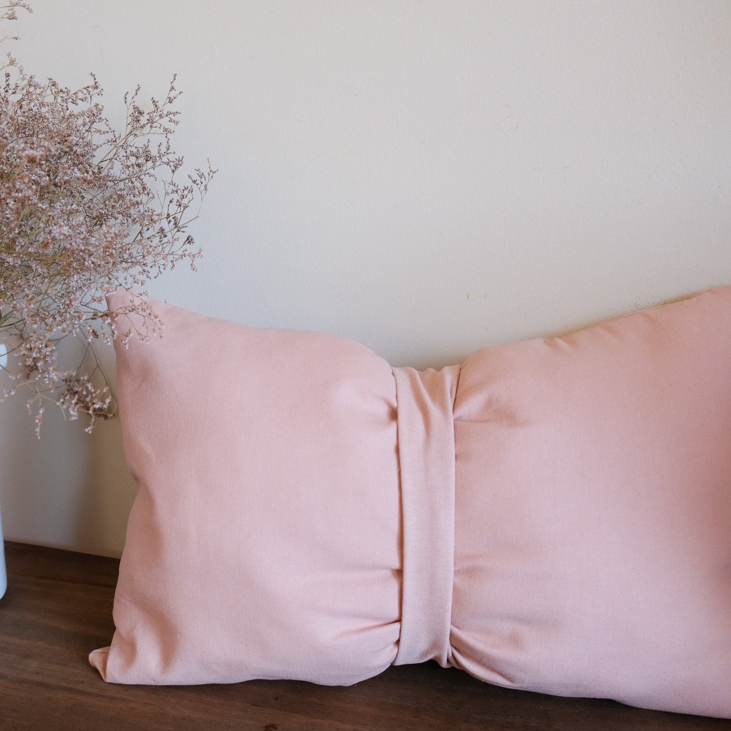 Dusty pink Bow Pillow