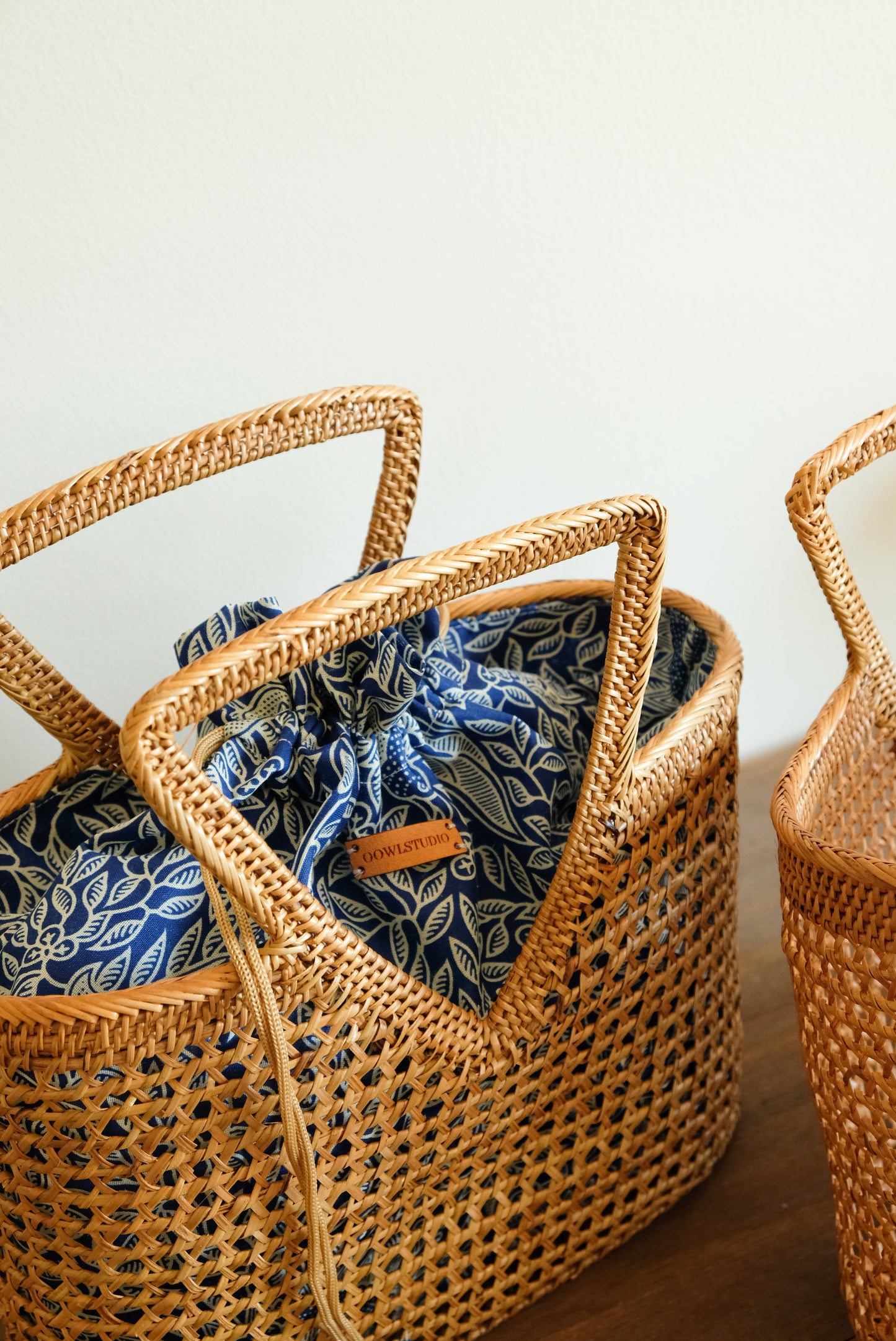 Rhoda Top Handle Rattan Bag