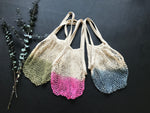 Hand dyed Ombre net bag