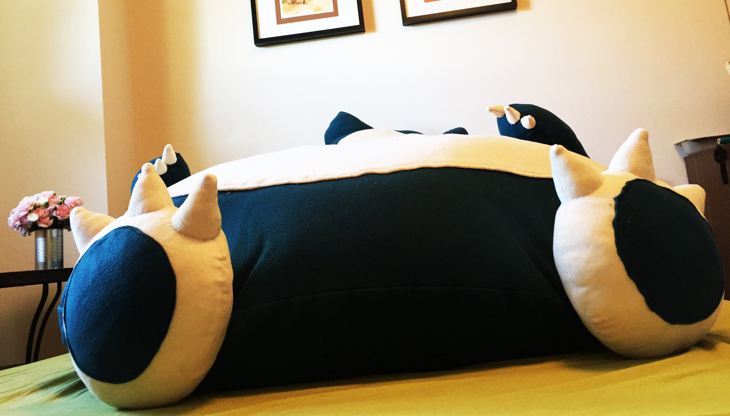 6ft Snorlax bean bag cover